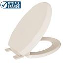 PROFLO&reg; Biscuit Elongated Closed Front Toilet Seat