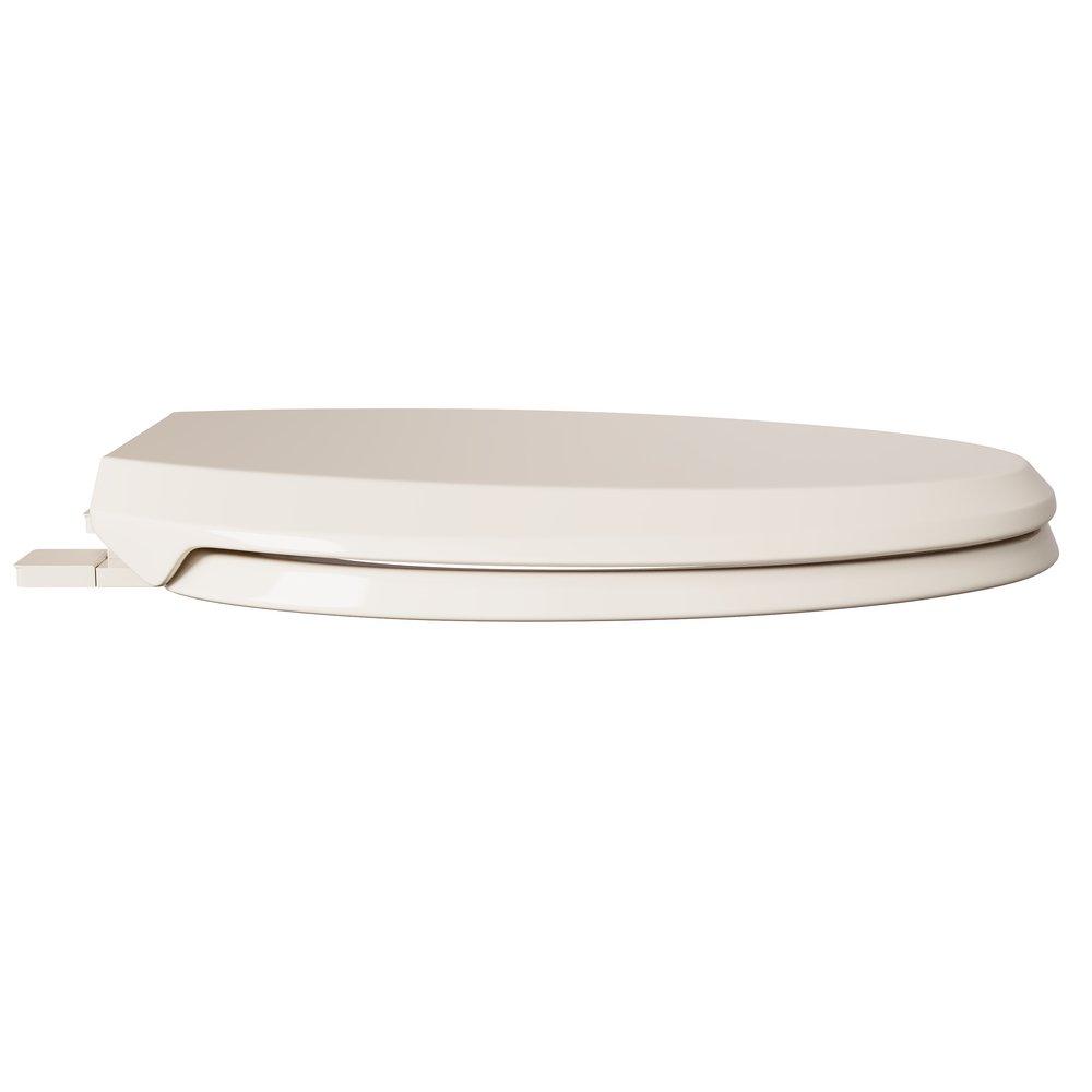 PROFLO&reg; Biscuit Elongated Closed Front Toilet Seat 