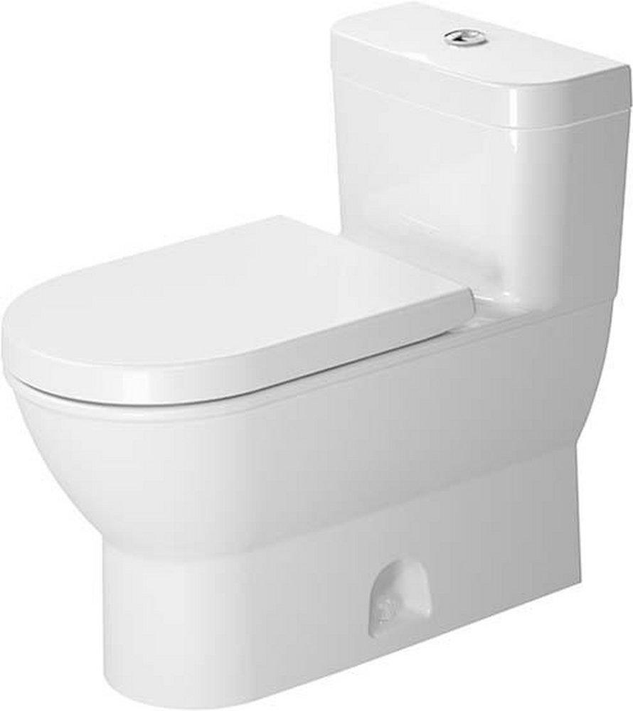 Duravit White 1.28 gpf Elongated Floor Mount One Piece Toilet 