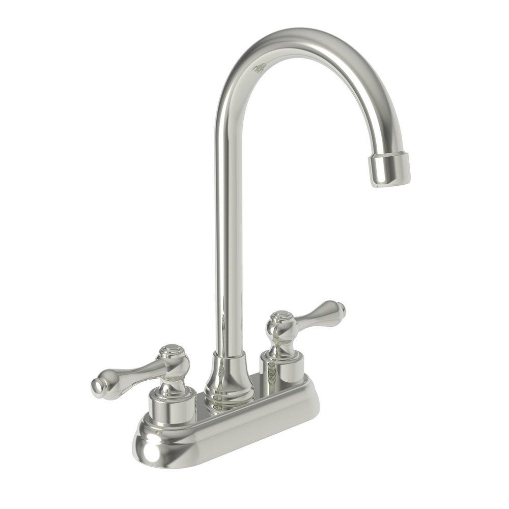 Newport Brass Polished Nickel - Natural Prep Sink or Bar Faucet with Double Lever Handle 