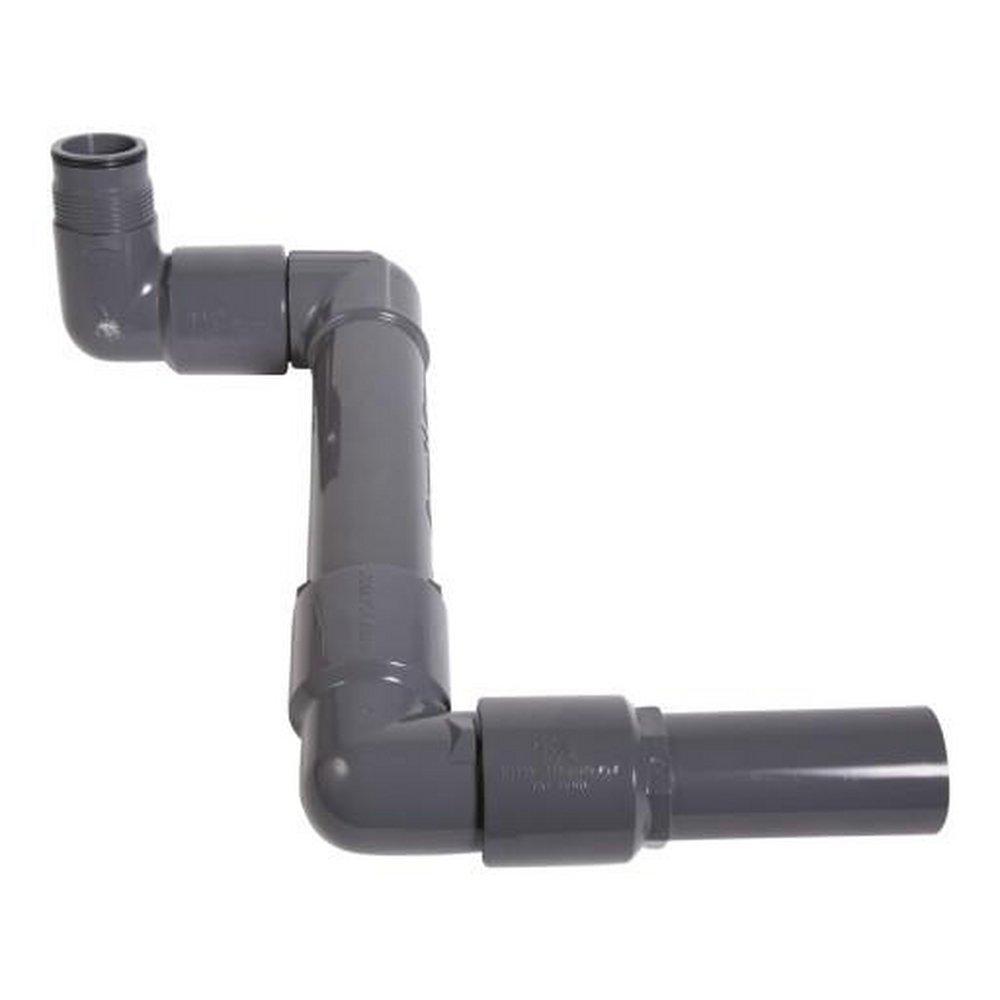 Rain Bird Dark Grey 12 in. Spigot x ACME Swing Joint in Light Grey 