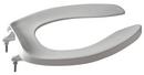 Zurn White Elongated Open Front Commercial Heavy Duty Toilet Seat 