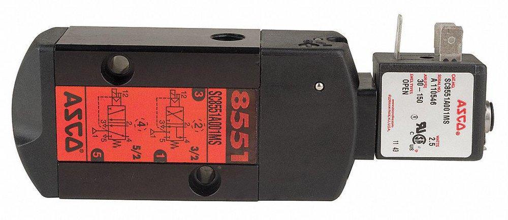 Asco Pneumatic Controls Manual Screwdriver 4-Way Solenoid Valve 
