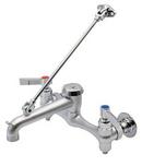 Advance Tabco Polished Chrome Two Lever Handle Wall Mount Service Faucet 