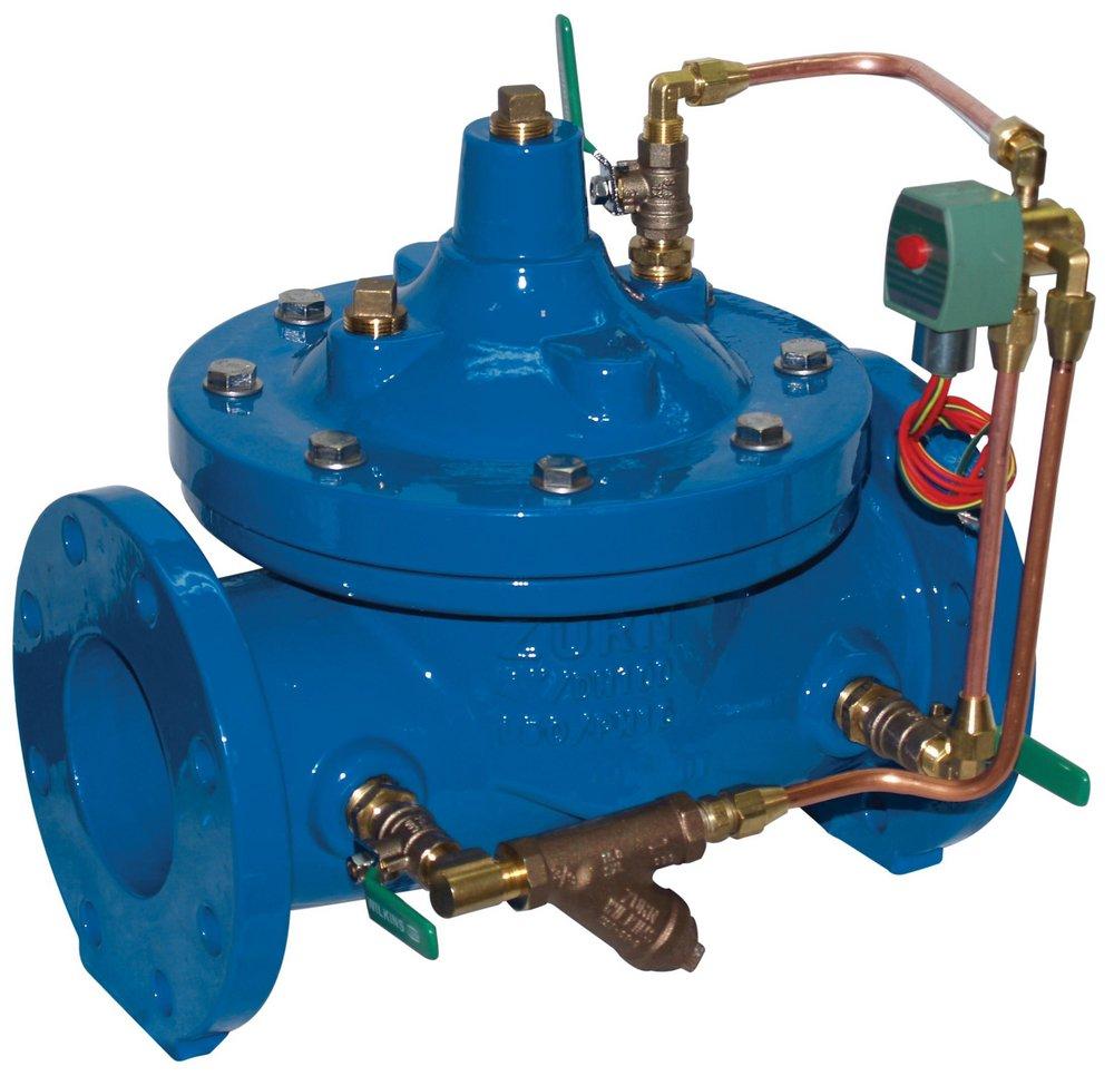 Zurn Wilkins Blue 15-3/4 in. Flanged 150# Solenoid Operated Control Valve 