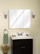 American Pride White 29-1/2 x 25-3/8 in. 3-Door Mirror Medicine Cabinet 