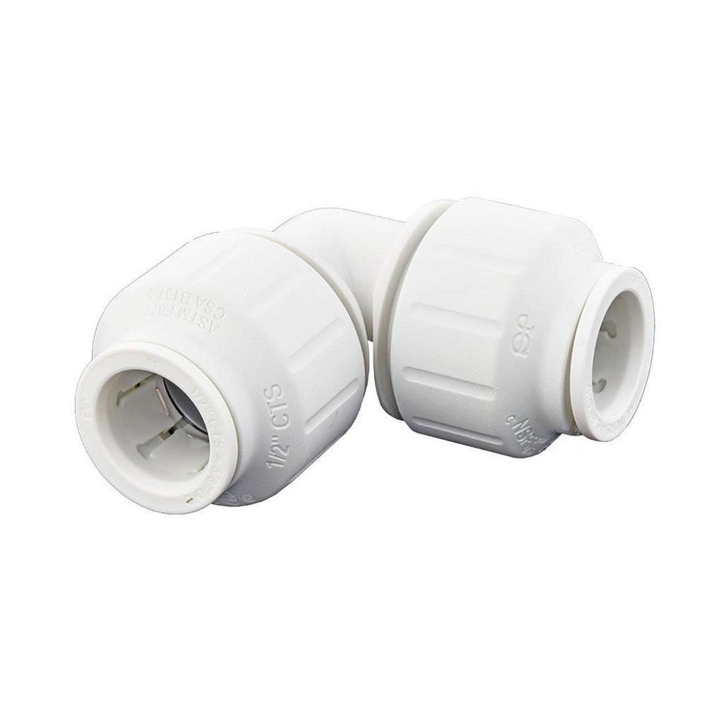 John Guest CTS Union Straight Polypropylene and EPDM 90 Degree Single Elbow 
