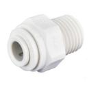 1/4 in. OD Tube x MPT Polypropylene Single-Packed Union Connector with EPDM O-Ring Seal