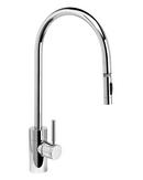 Waterstone Stainless Steel 1.75 gpm Single Lever Handle Contemporary Pull-Down Kitchen Faucet 