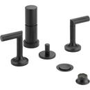 Brizo Matte Black Double-Handle Vertical Spray Bidet Faucet 