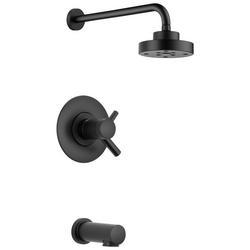 One Handle Single Function Bathtub & Shower Faucet in Matte Black (Trim Only)