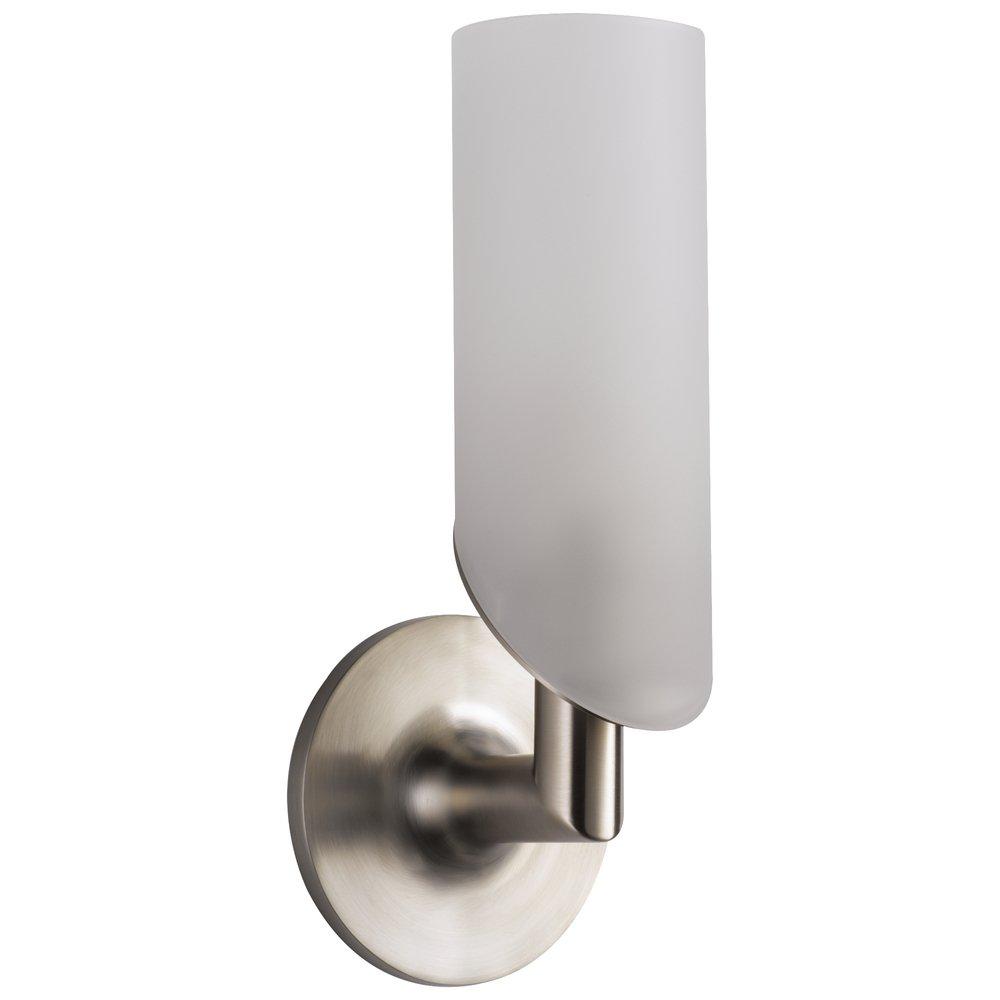 Brizo Brushed Nickel 11-3/4 in. 60W 1-Light Candelabra E-12 Base Vanity Light 
