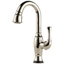 Single Handle Lever Handle Bar Faucet in Polished Nickel