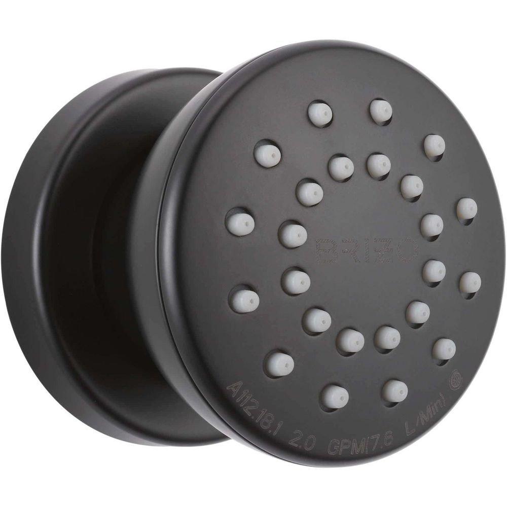 Brizo Matte Black Single Function Body Spray 