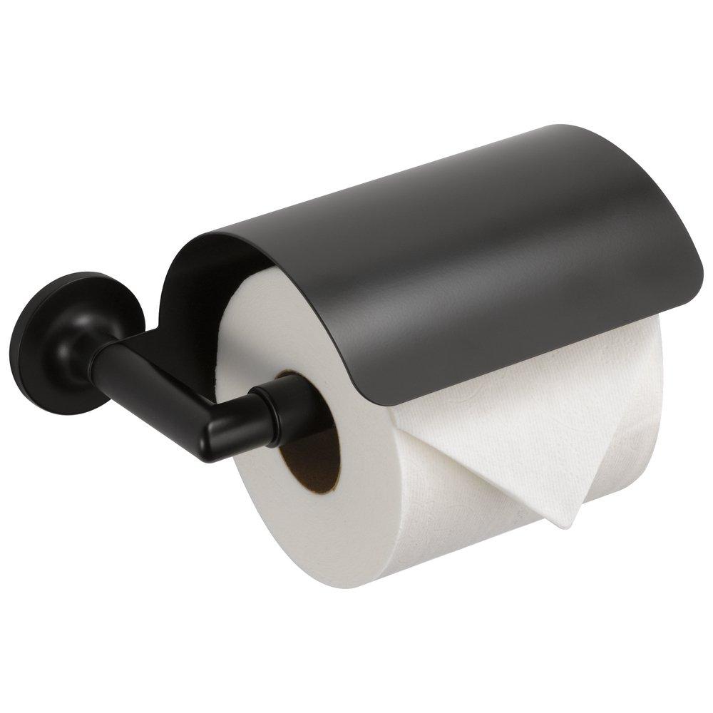 Brizo Matte Black Wall Mount Toilet Tissue Holder 