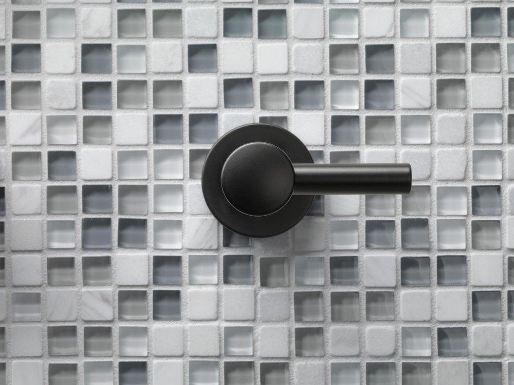 Brizo Matte Black Volume Control Valve Trim Only with Single Lever Handle 