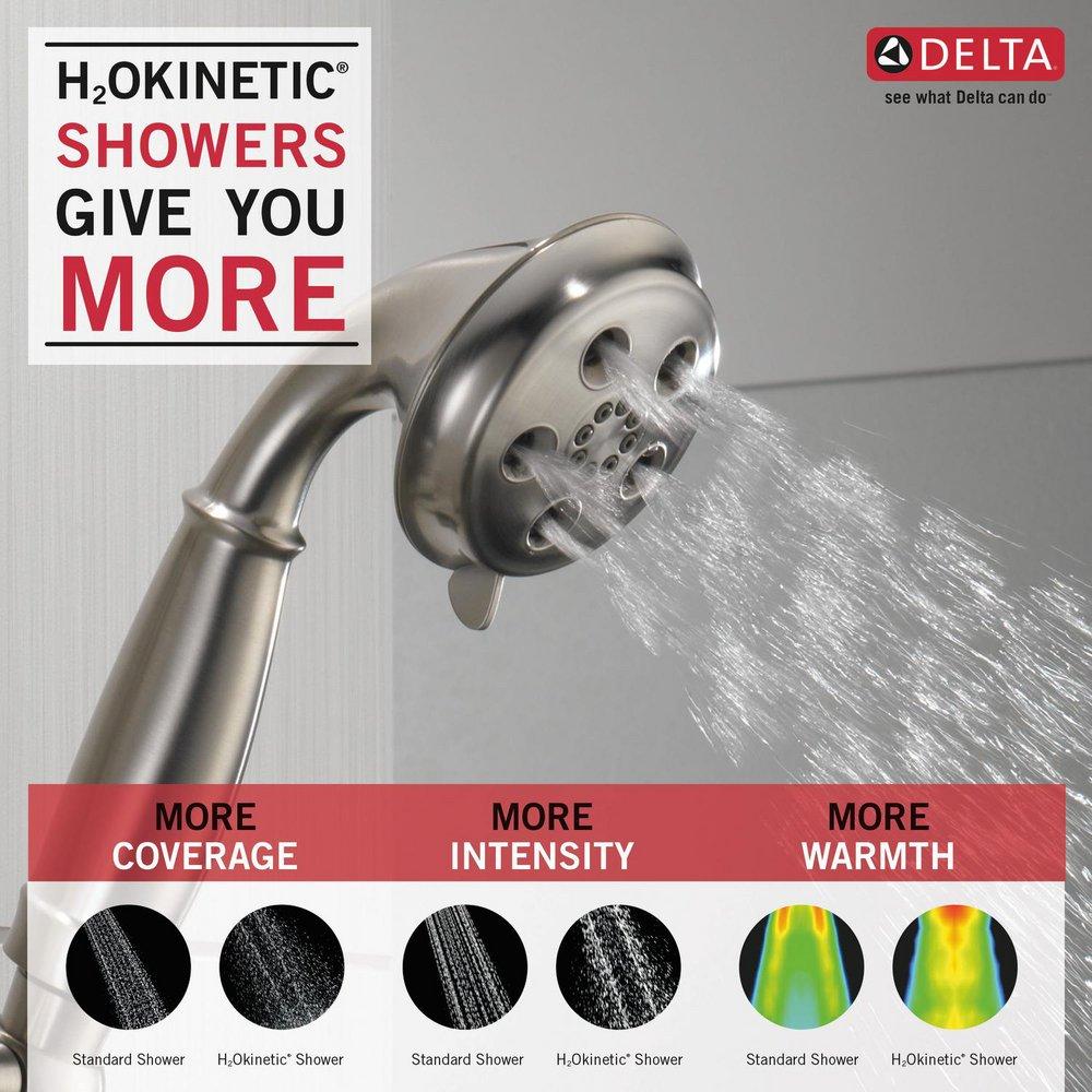 Delta Faucet Brilliance Stainless Multi Function Hand Shower 