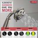 Delta Faucet Brilliance Stainless Multi Function Hand Shower 