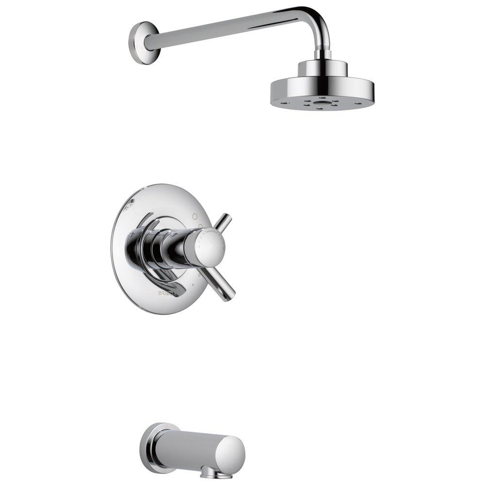 Brizo Chrome Two Handle Single Function Bathtub & Shower Faucet (Trim Only) 
