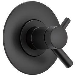 Single Handle Thermostatic Valve Trim in Matte Black