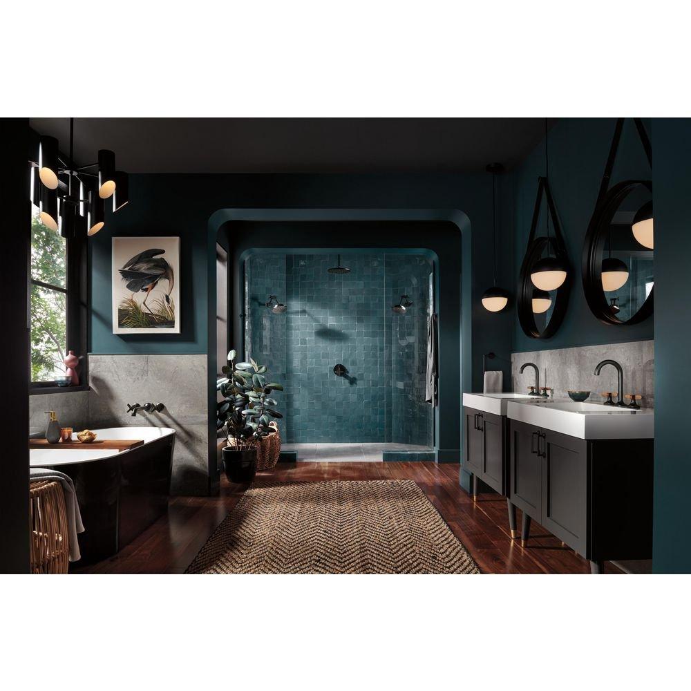 Brizo Matte Black 2-2/5 x 6-3/4 in. Towel Ring 