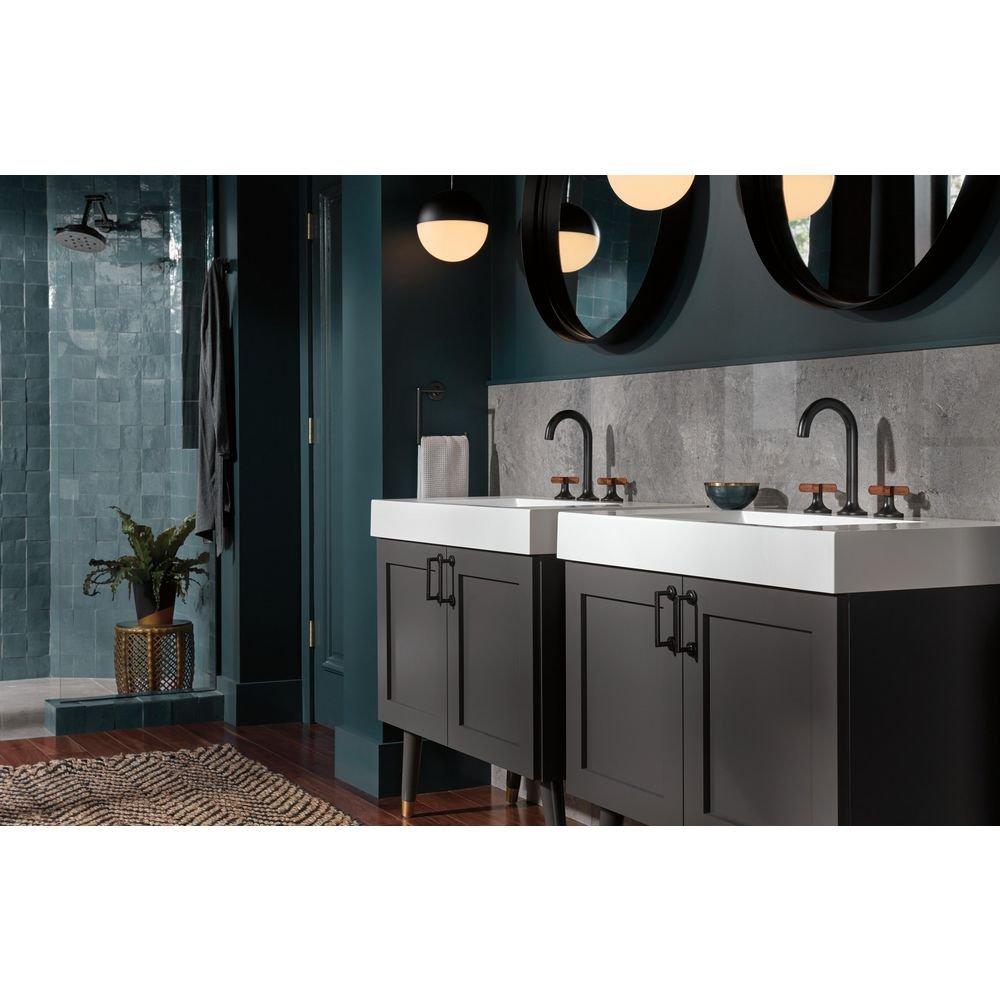 Brizo Matte Black 2-2/5 x 6-3/4 in. Towel Ring 