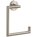Square Open Towel Ring in Brushed Nickel