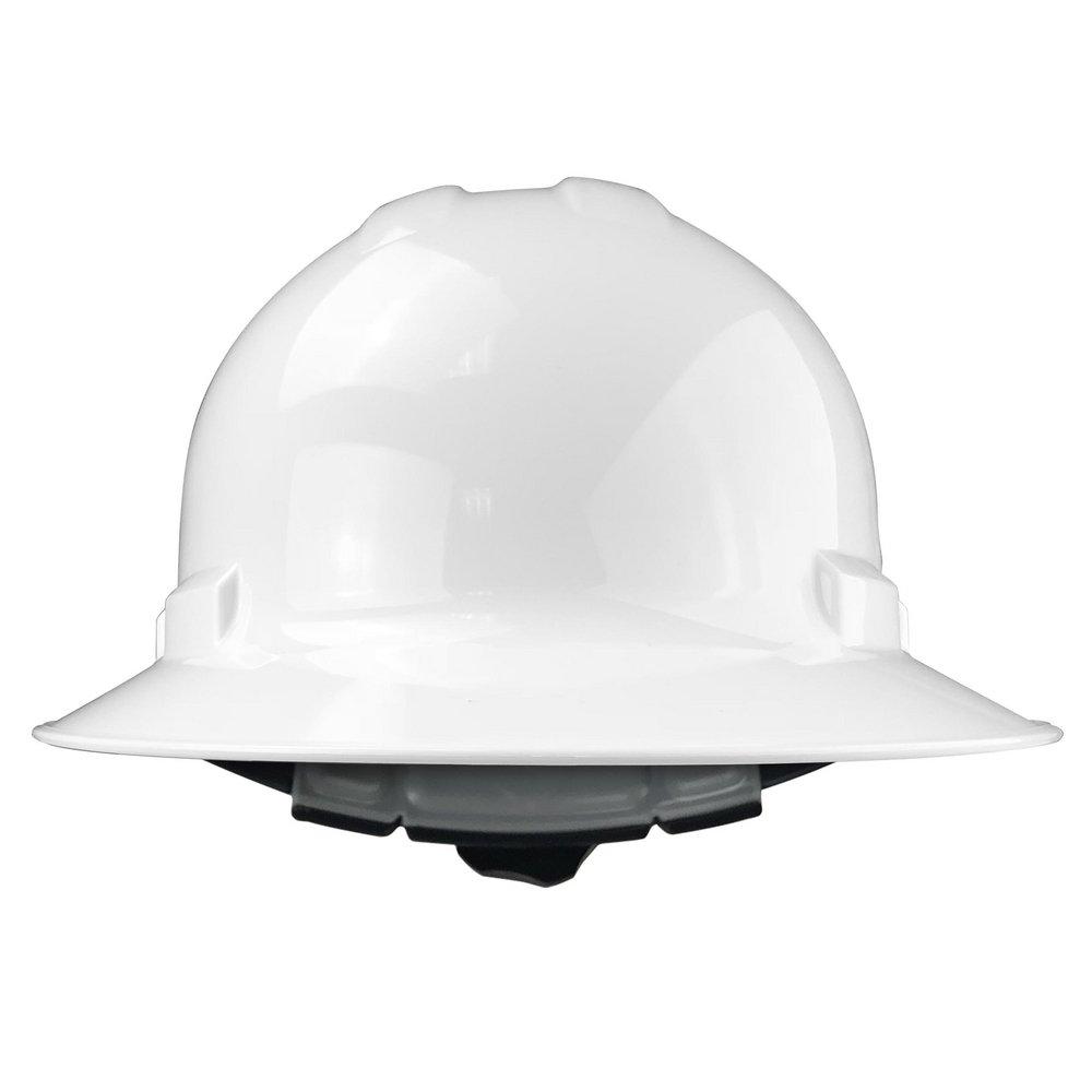 Radians White 4-Point Full Body Ratchet Suspension Hard Hat 