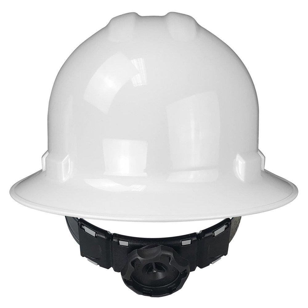 Radians White 4-Point Full Body Ratchet Suspension Hard Hat 