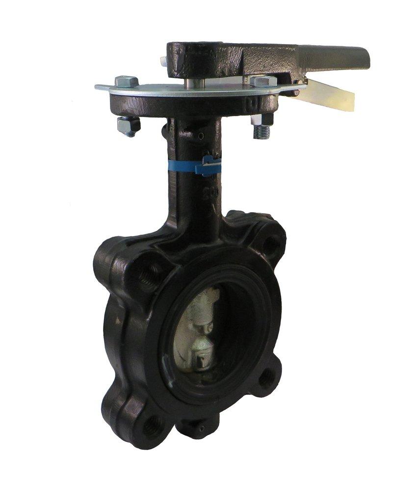 Milwaukee Valve Ductile Iron Flanged EPDM Lever Operator Butterfly Valve 
