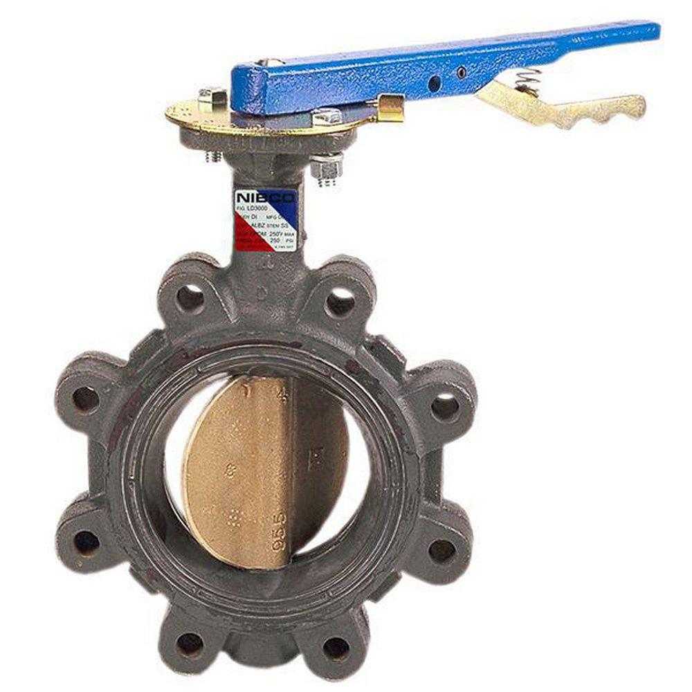 NIBCO Ductile Iron EPDM Locking Lever Handle Butterfly Valve 