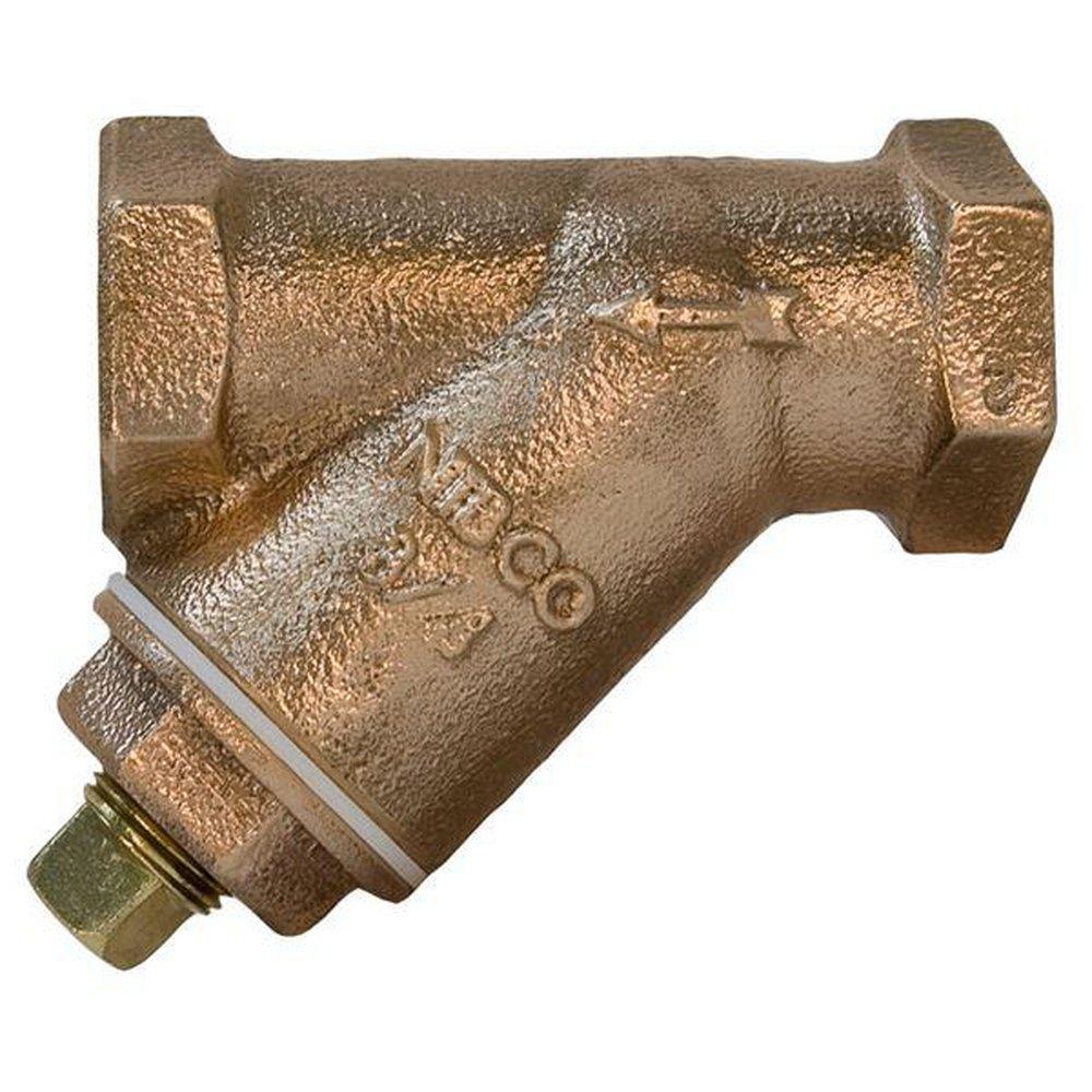 NIBCO 125# Bronze Threaded Stainless Steel Wye Strainer with Plug 