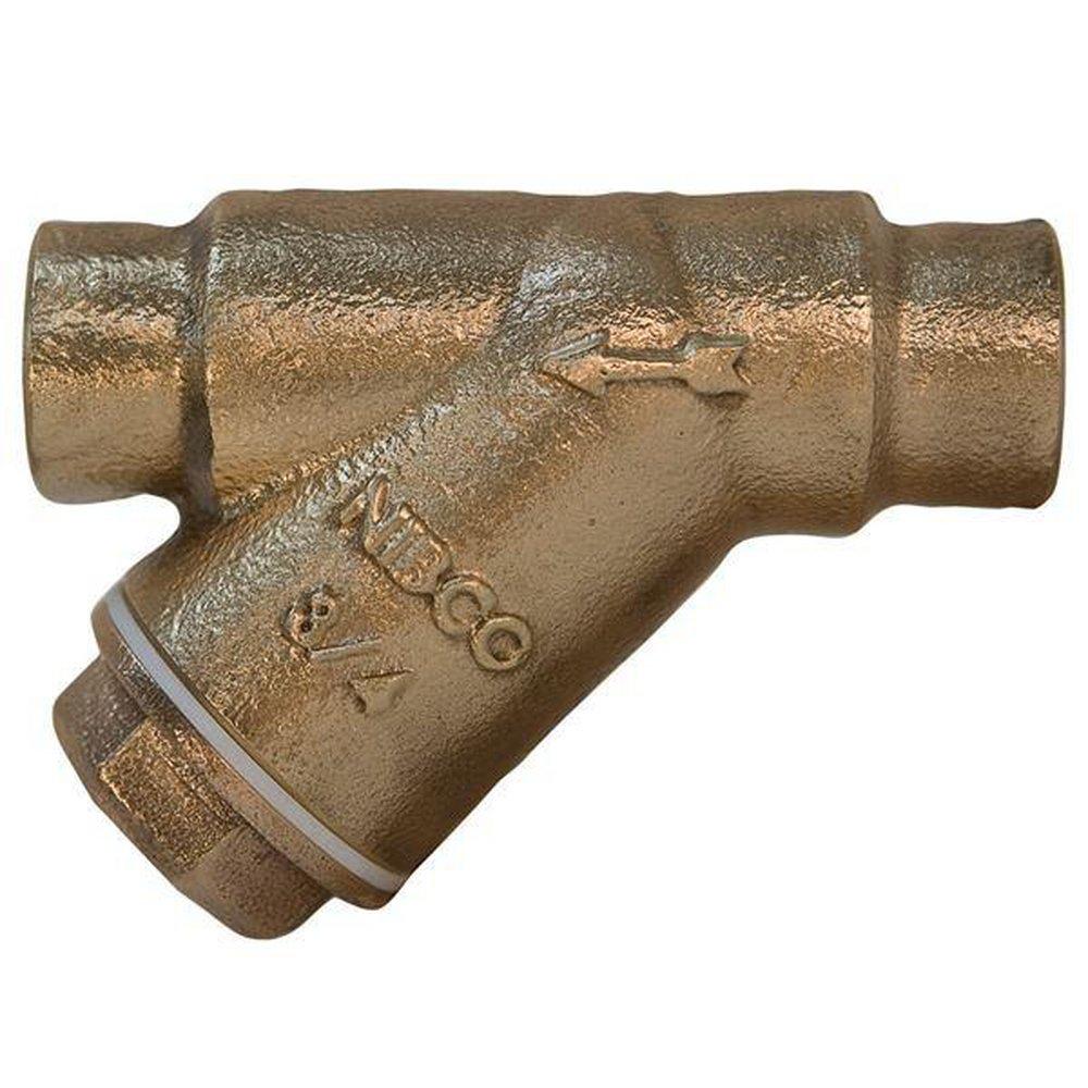 NIBCO 1/2 in. Bronze Solder 20 Mesh Strainer Solid Cap 