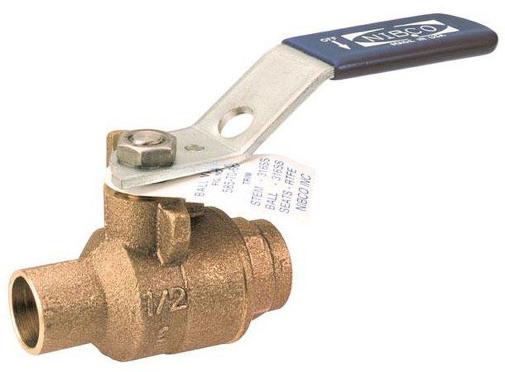 1/2 Bronze Stainless Steel 600 # Sweat Full Port BV EL 