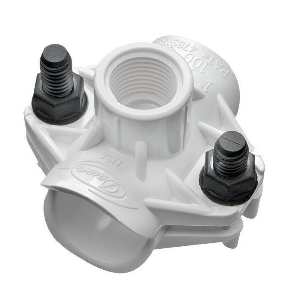 Dawn Industries White 1 in. FIPT Polyethylene Saddle 