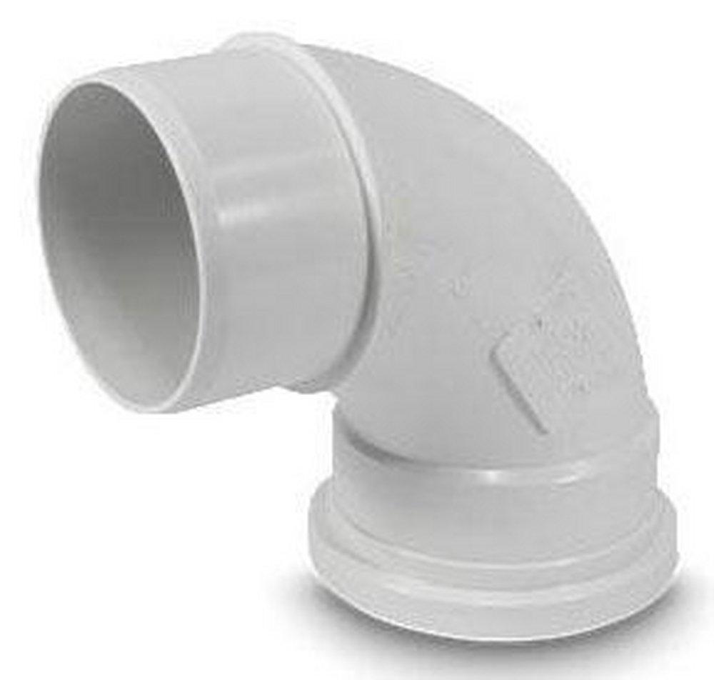 TRENCH TOUGH PLUS Gasket x Spigot Sewer Fabricated Straight SDR 35 PVC 90 Degree Elbow 