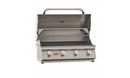 32-1/4 in. 4-Burner Natural Gas Built-in Grill in Stainless Steel