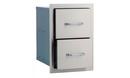 15 in. 304 Stainless Steel Double Drawer
