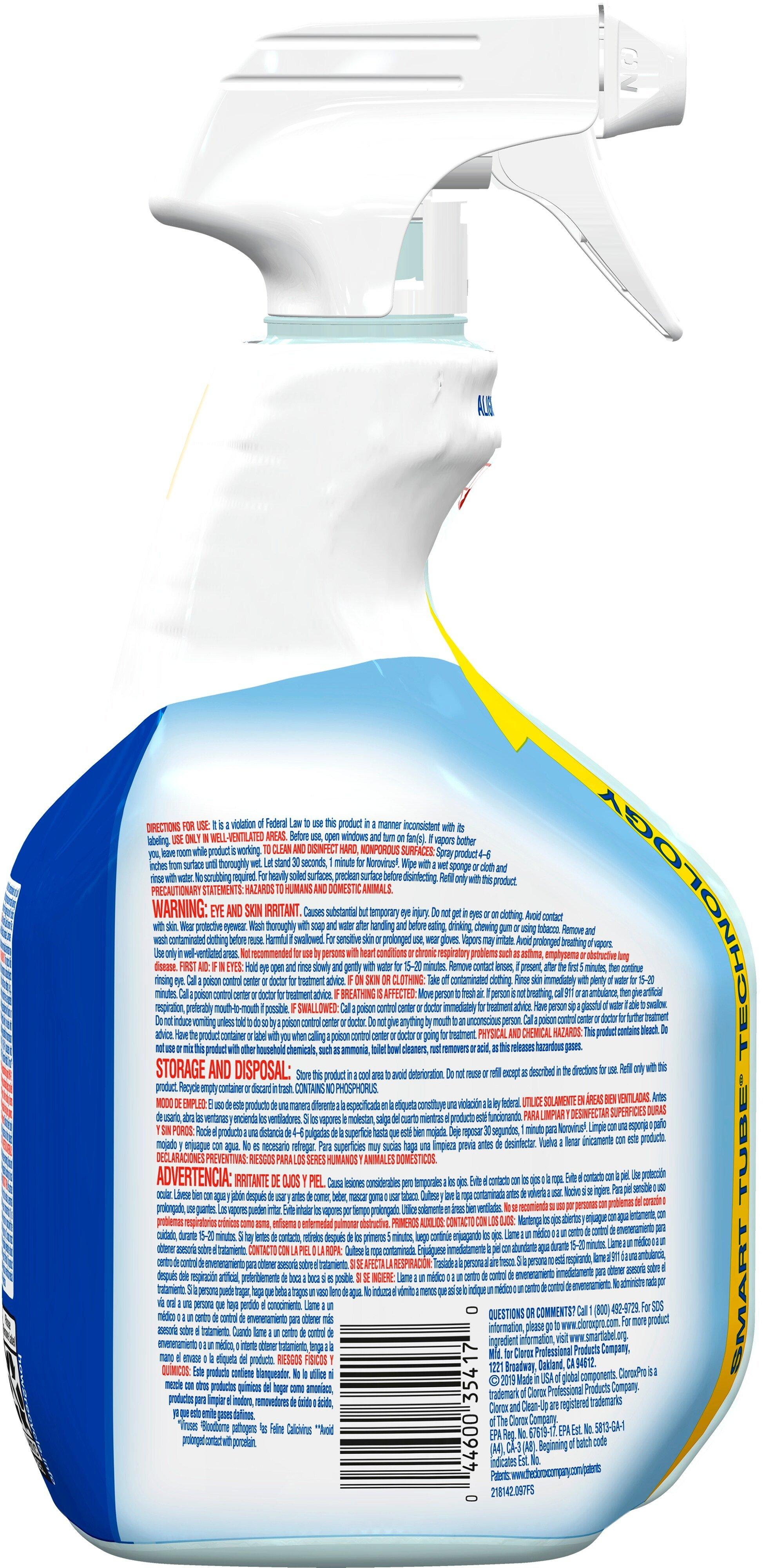 Clorox Clear Clean-Up Cleaner with Bleach (Case of 9) 