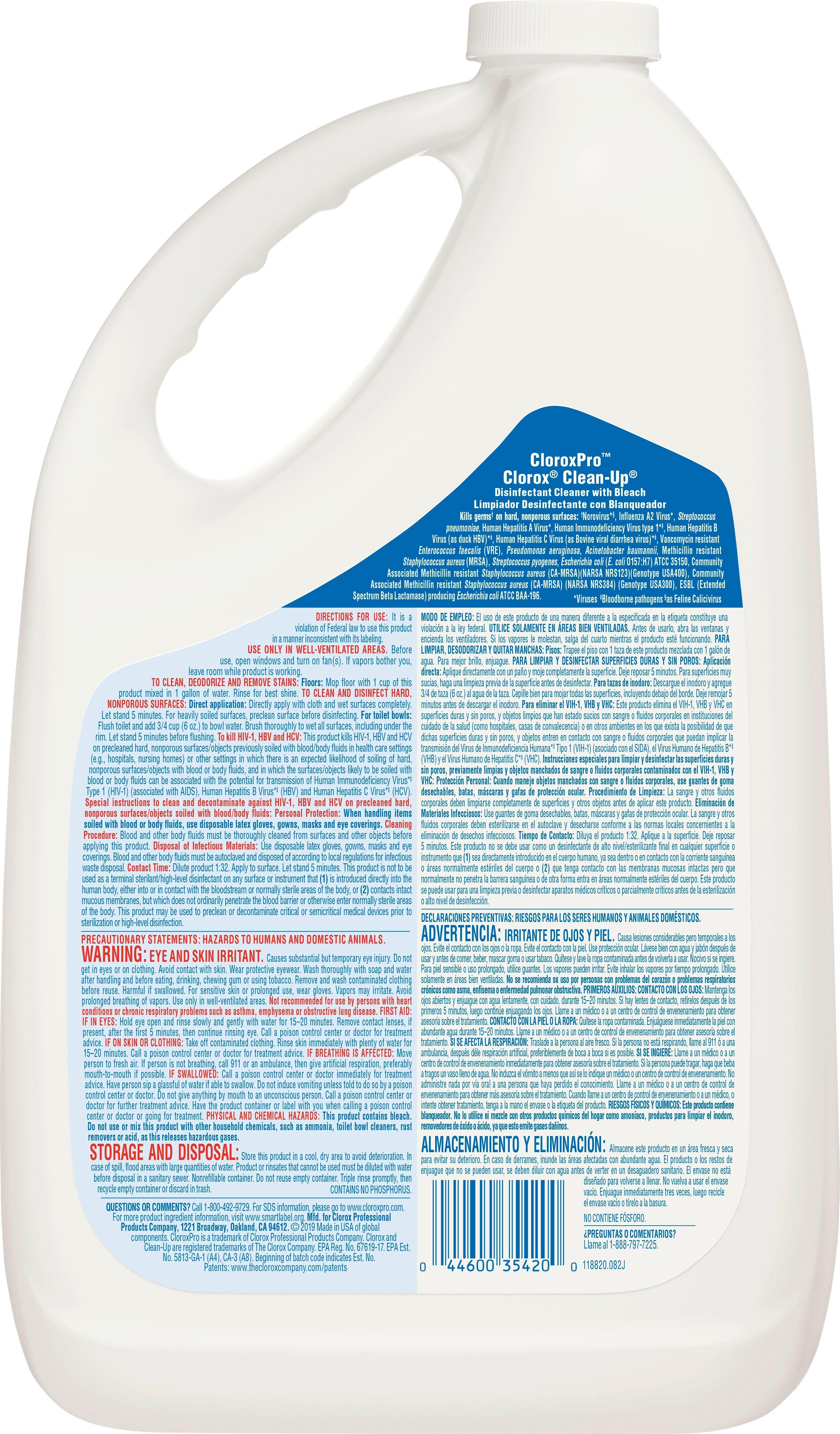 Clorox Clear Ready to Use Bleach and Cleaner in Yellow 