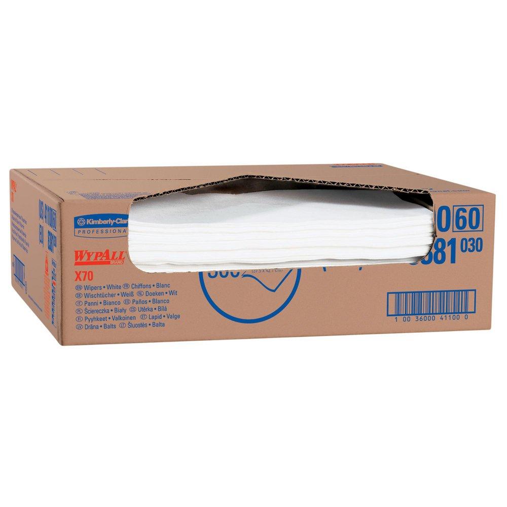 WypAll&reg; White 14-9/10 x 16-3/5 in. Fiber and Plastic Wipe 