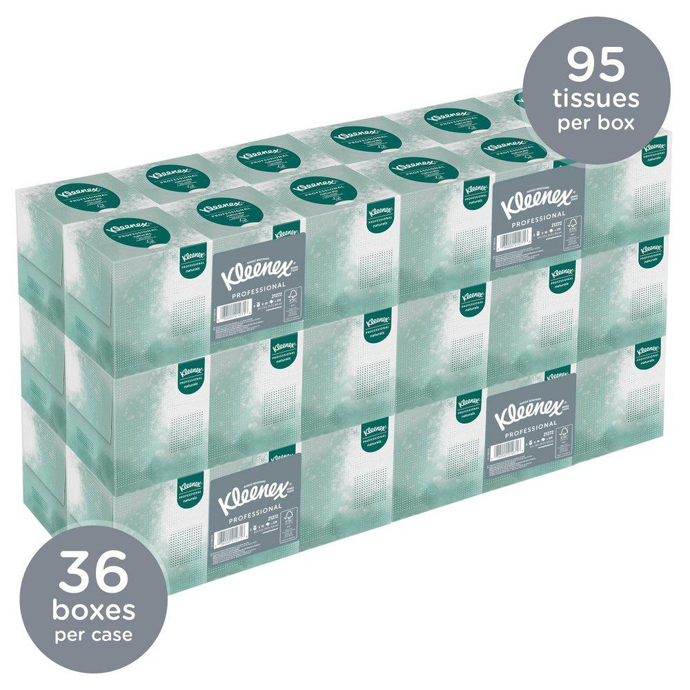 Kimberly Clark White 8 in. Softblend Facial Tissue (Case of 36) 