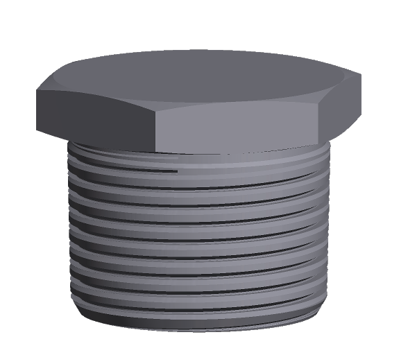 Threaded 6000# Domestic Forged Steel Hex Plug 