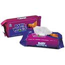White Unscented Baby Wipes Refill 