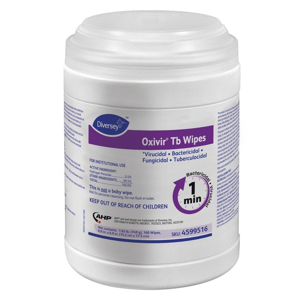 Diversey White 160-Count Tb Wipes Canister (12 Per Case) 