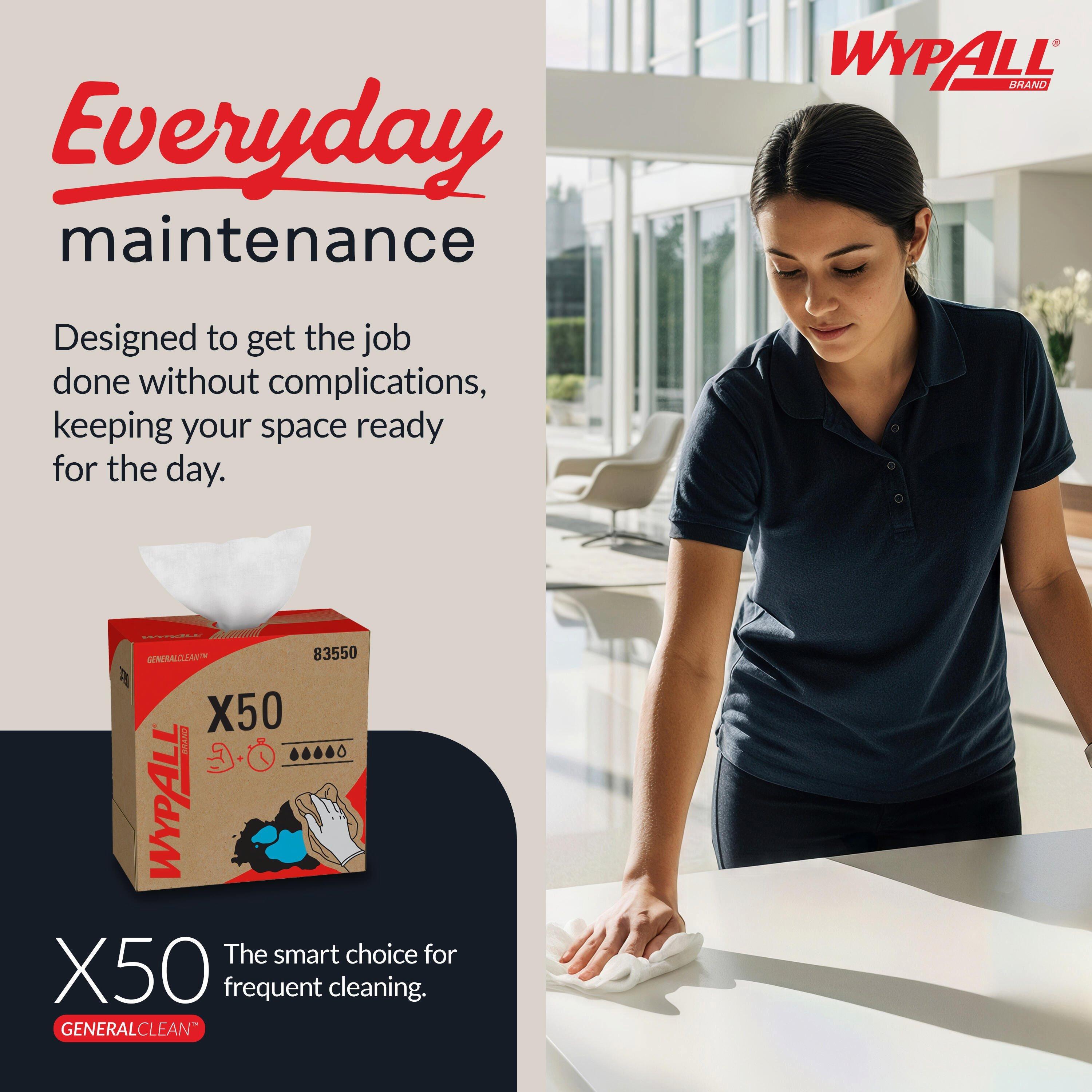 Kimberly-Clark Professional&trade; White 9-1/10 in. Pop-Up Box Wipes in White 