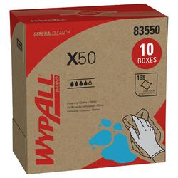 X50 12-1/2 x 9-1/10 in. Pop-Up Box Wipes in White
