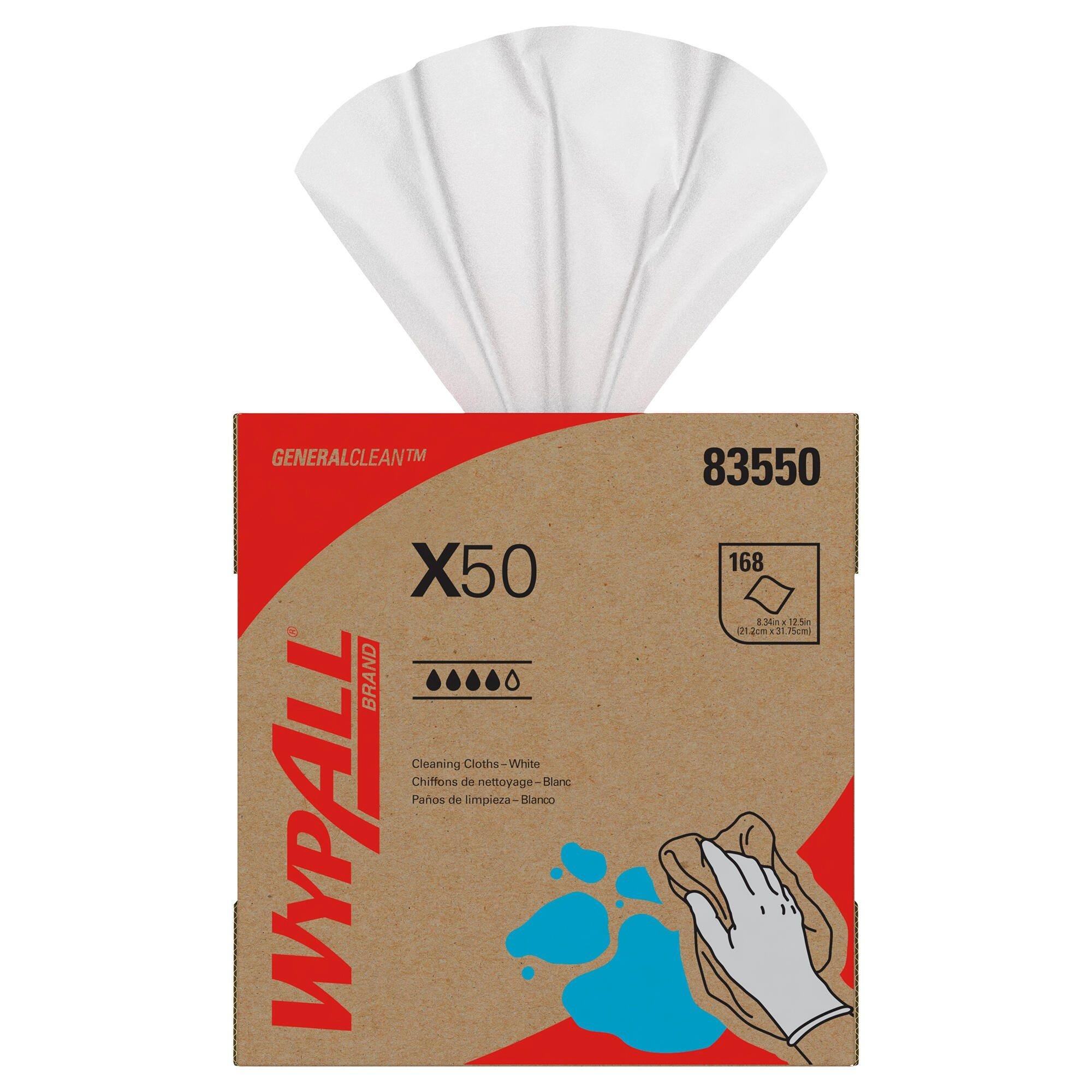 Kimberly-Clark Professional&trade; White 9-1/10 in. Pop-Up Box Wipes in White 
