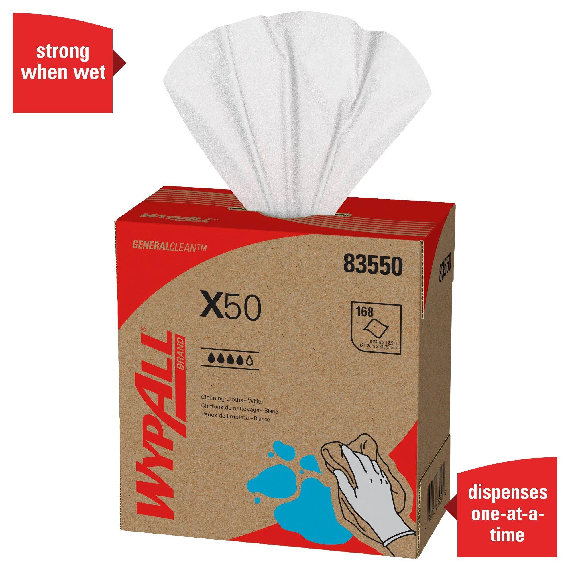 Kimberly-Clark Professional&trade; White 9-1/10 in. Pop-Up Box Wipes in White 