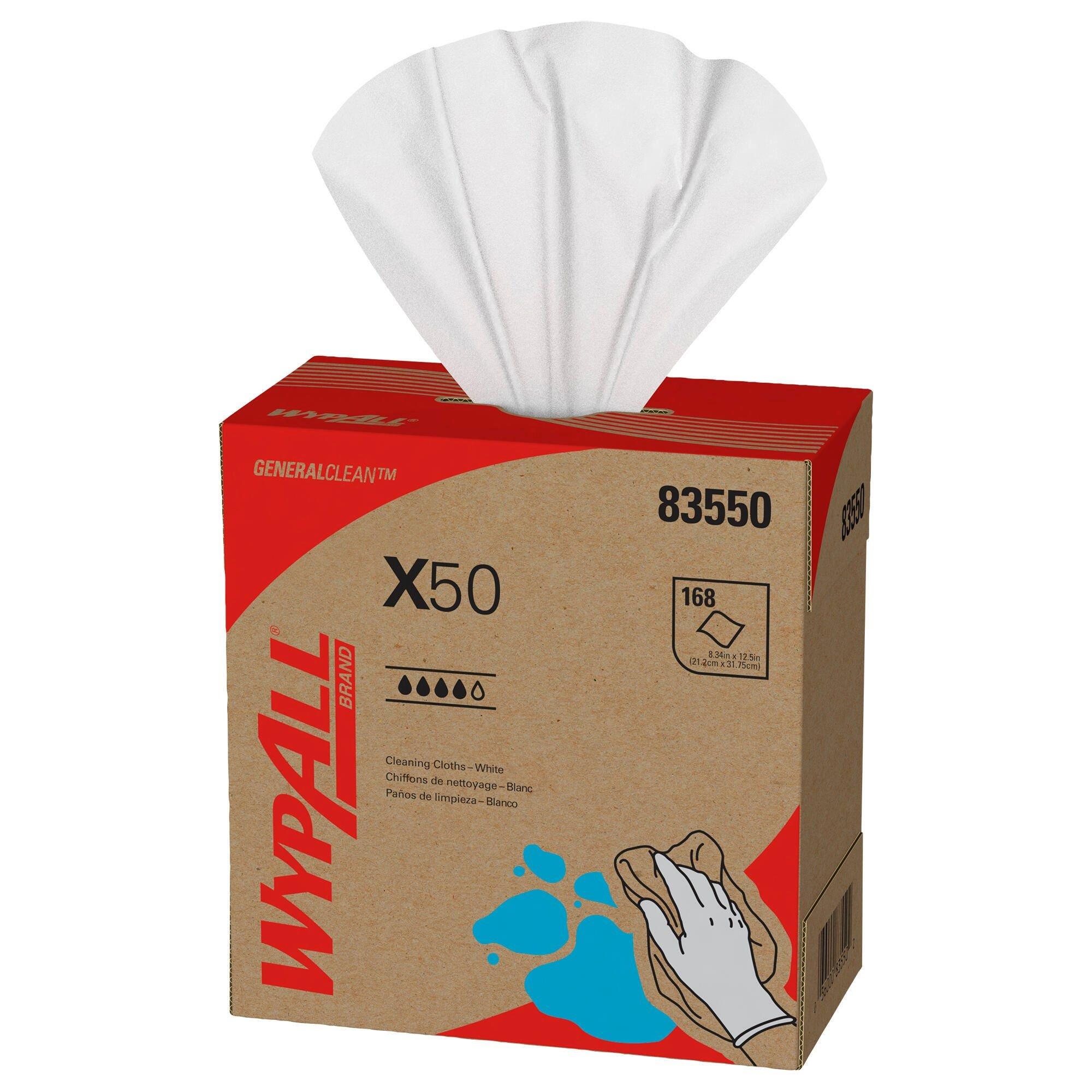 Kimberly-Clark Professional&trade; White 9-1/10 in. Pop-Up Box Wipes in White 